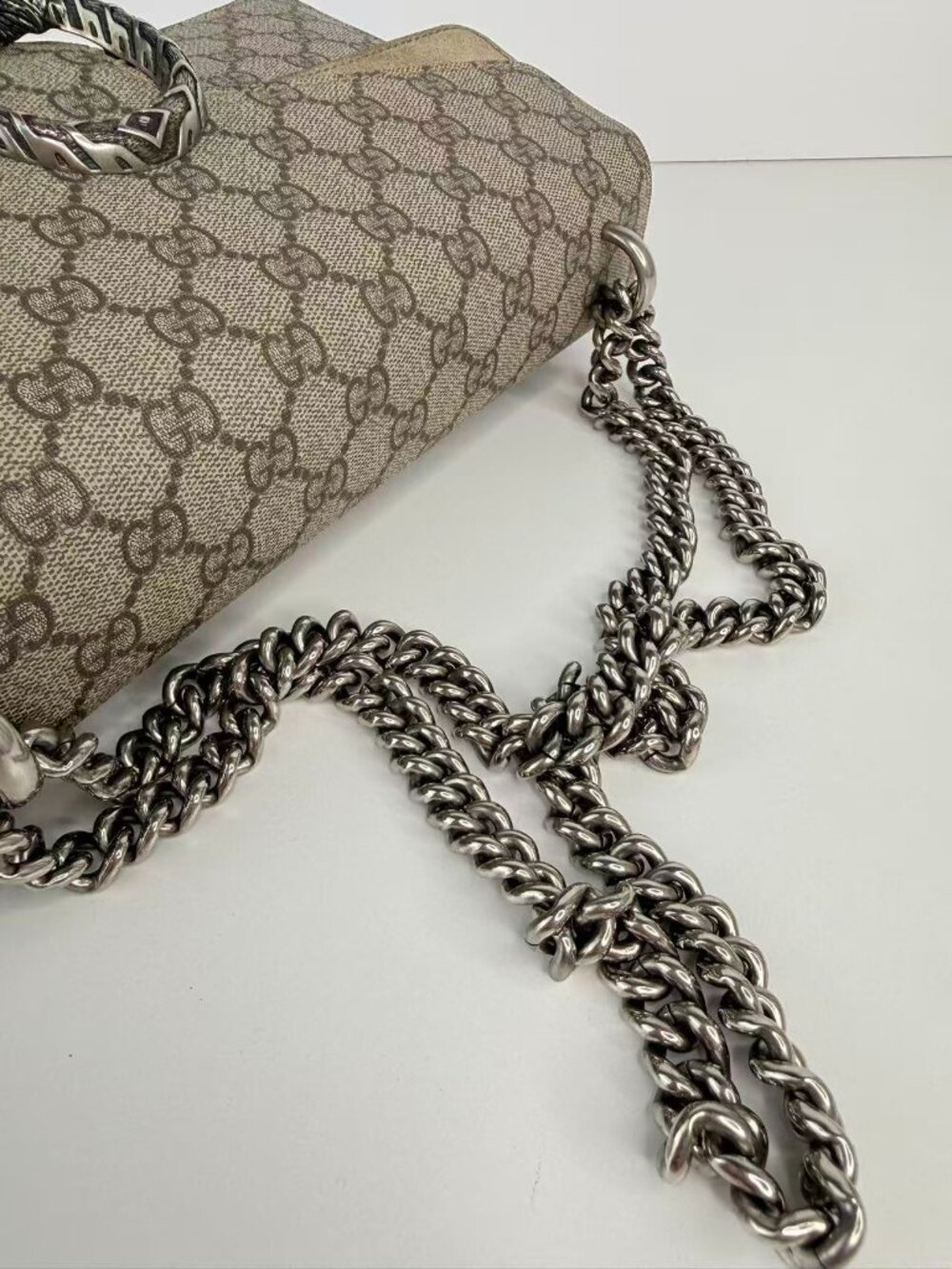 Gucci Dionysus Small GG Supreme Canvas Shoulder Crossbody Bag - Picture 9 of 12